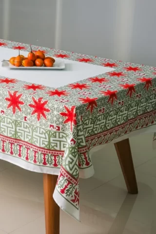 MANTEL FLOR NARANJA LAMAR